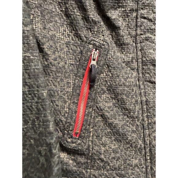 Free People We the Free Black Textured Red Pop of Color Moto Jacket Size 10 - Picture 8 of 12